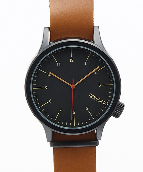 KOMONO.（コモノ）の「KOMONO(コモノ) wrist watch（腕時計）（アナログ腕時計・メンズ・ブラック/ボルドー/ブラウン・FREE）」の2枚目の写真