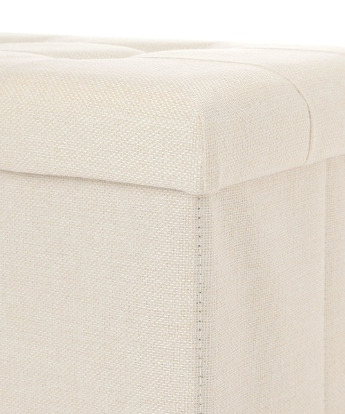 LAKOLE（ラコレ）の「【収納力抜群・椅子にもなる】ストレージスツール[モノクロ](W60cm) / 284431（収納グッズ・レディース・グレー/アイボリー・FREE）」の6枚目の写真