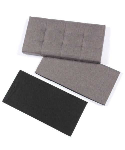 LAKOLE（ラコレ）の「【収納力抜群・椅子にもなる】ストレージスツール[モノクロ](W60cm) / 284431（収納グッズ・レディース・グレー/アイボリー・FREE）」の5枚目の写真