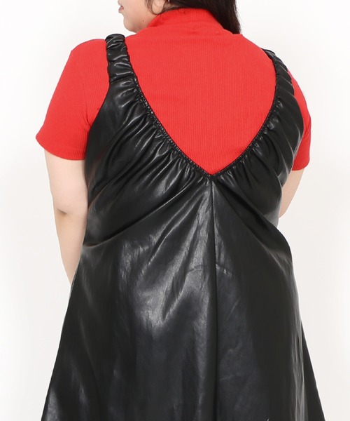 PUNYUS（プニュズ）の「合皮2WAYワンピース（ワンピース・レディース・ブラウン/ブラック・1/2/3/4）」の19枚目の写真