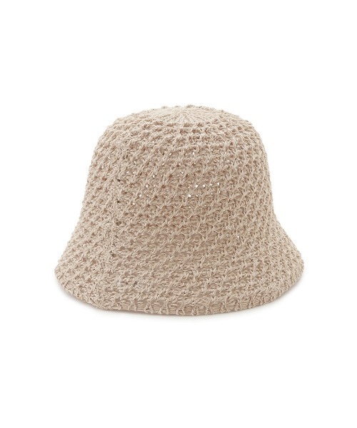 Mila Owen（ミラオーウェン）の「スカシサーモハット（ハット・レディース・ブラック/ベージュ・FREE）」の4枚目の写真
