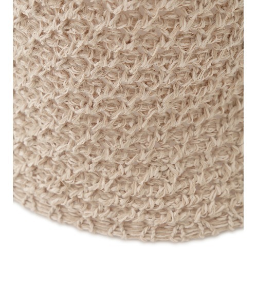 Mila Owen（ミラオーウェン）の「スカシサーモハット（ハット・レディース・ブラック/ベージュ・FREE）」の5枚目の写真