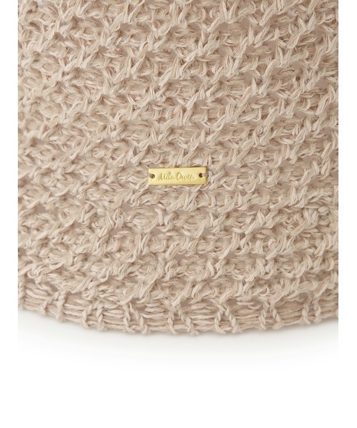 Mila Owen（ミラオーウェン）の「スカシサーモハット（ハット・レディース・ブラック/ベージュ・FREE）」の6枚目の写真