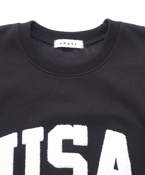 Revo.(レボ)の「【KOREAN SELECT】USA サガラロゴ 星条旗 ワンポイント刺繍 裏起毛 ビッグシルエット スウェット プルオーバー(スウェット・レディース・ブラック/アッシュグレー/グレー・FREE)」の21枚目の写真