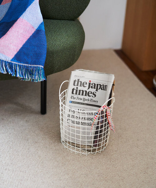 BIRTHDAY BAR（バースデイバー）の「【SAHIR サヒール】Wire basket Lサイズ（インテリア雑貨・レディース・ホワイト/グリーン系その他2・LARGE）」の9枚目の写真