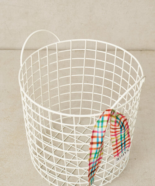 BIRTHDAY BAR（バースデイバー）の「【SAHIR サヒール】Wire basket Lサイズ（インテリア雑貨・レディース・ホワイト/グリーン系その他2・LARGE）」の4枚目の写真