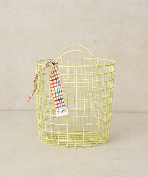 BIRTHDAY BAR（バースデイバー）の「【SAHIR サヒール】Wire basket Lサイズ（インテリア雑貨・レディース・ホワイト/グリーン系その他2・LARGE）」の17枚目の写真