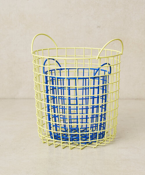 BIRTHDAY BAR（バースデイバー）の「【SAHIR サヒール】Wire basket Lサイズ（インテリア雑貨・レディース・ホワイト/グリーン系その他2・LARGE）」の11枚目の写真