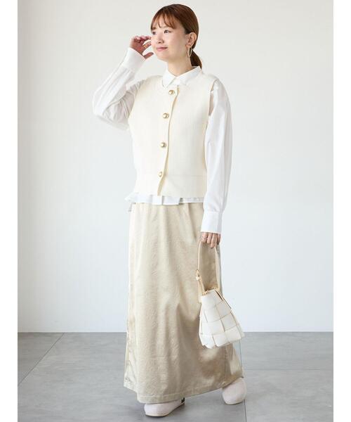 Lugnoncure（ルノンキュール）の「ボタンダウンクロップドシャツ（シャツ/ブラウス・レディース・サックスブルー/ネイビー/オフホワイト・F）」の7枚目の写真