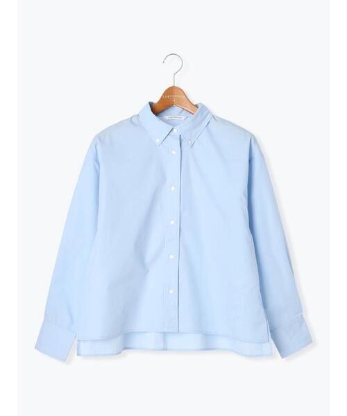 Lugnoncure（ルノンキュール）の「ボタンダウンクロップドシャツ（シャツ/ブラウス・レディース・サックスブルー/ネイビー/オフホワイト・F）」の12枚目の写真