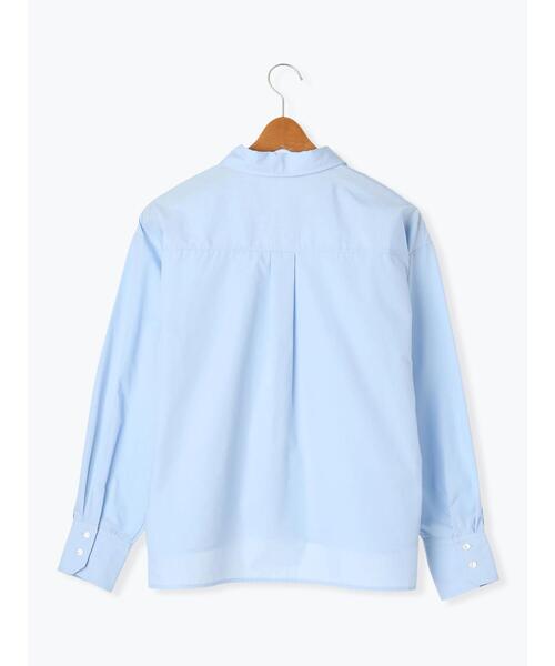 Lugnoncure（ルノンキュール）の「ボタンダウンクロップドシャツ（シャツ/ブラウス・レディース・サックスブルー/ネイビー/オフホワイト・F）」の13枚目の写真