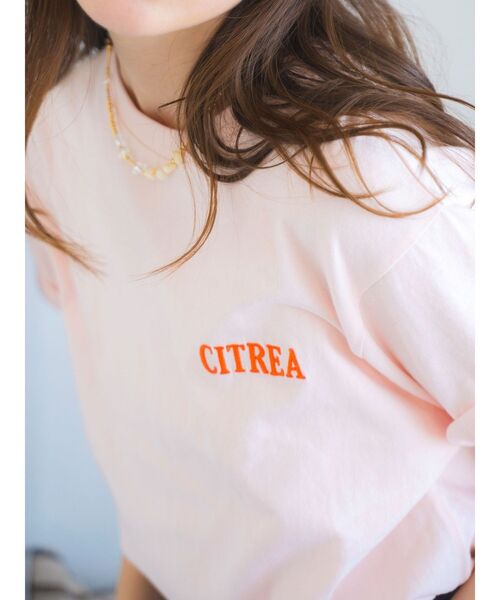 Ungrid(アングリッド)の「カラーエンブロイダリーTee(Tシャツ/カットソー・レディース・ブルー/ピンク/イエロー/チャコールグレー/オフホワイト・FREE)」の8枚目の写真