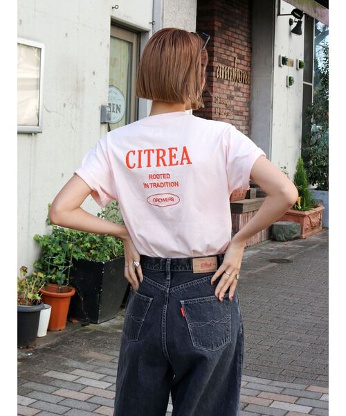 Ungrid(アングリッド)の「カラーエンブロイダリーTee(Tシャツ/カットソー・レディース・ブルー/ピンク/イエロー/チャコールグレー/オフホワイト・FREE)」の5枚目の写真