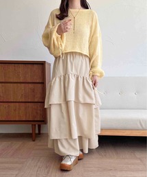 apres jour clair | 【apres jour clair】ティアードスカート【ZOZOTOWN限定アイテム】(スカート)