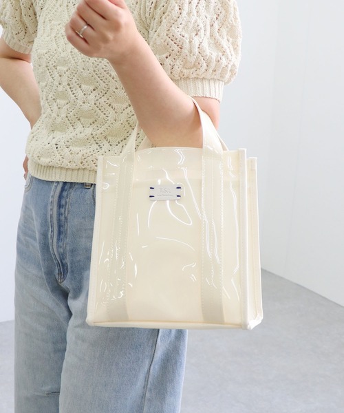セール】ビニールキャンバスコンビトートバッグ（トートバッグ