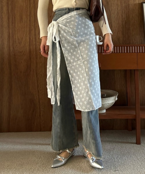 efill（エフィル）の「ベルト付き ヴィンテージ ライク ジーンズ パンツ（デニムパンツ・レディース・ライトブルー・FREE）」の10枚目の写真