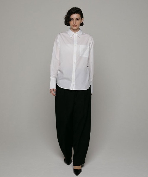 ETRE TOKYO(エトレトウキョウ)の「SANTEセンタークリースセミワイドパンツ(その他パンツ・レディース・グレー/ブラック・S/M)」の3枚目の写真