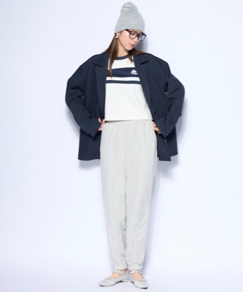Kappa(カッパ)の「カラーブロック切替Tシャツ(Tシャツ/カットソー・レディース・ブラック/ホワイト・MEDIUM/LARGE/X-LARGE)」の4枚目の写真