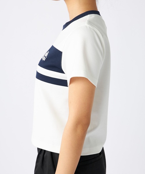 Kappa(カッパ)の「カラーブロック切替Tシャツ(Tシャツ/カットソー・レディース・ブラック/ホワイト・MEDIUM/LARGE/X-LARGE)」の12枚目の写真