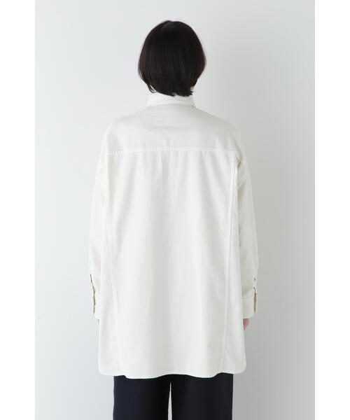 Healthy denim（ヘルシーデニム）の「【Healthy DENIMコラボ】オーバーシャツ（シャツ/ブラウス・レディース・ホワイト系その他/ネイビー・MEDIUM）」の14枚目の写真