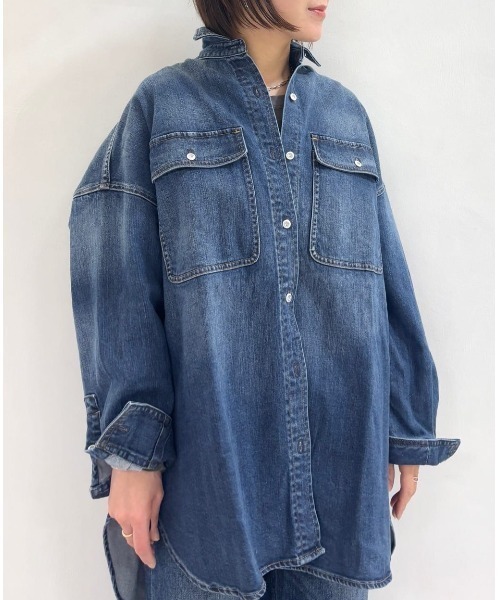 セール】【Healthy DENIMコラボ】オーバーシャツ（シャツ/ブラウス