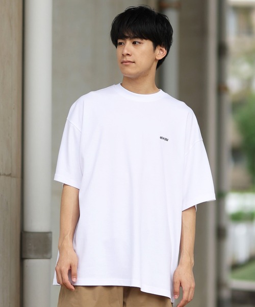 NEW ERA（ニューエラ）の「NEW ERA/ニューエラ 半袖Tシャツ バックプリント ドロップショルダー 吸水速乾 14410160/14410161（Tシャツ/カットソー・メンズ・ブラック/ホワイト・M/L/XL/XXL）」の14枚目の写真