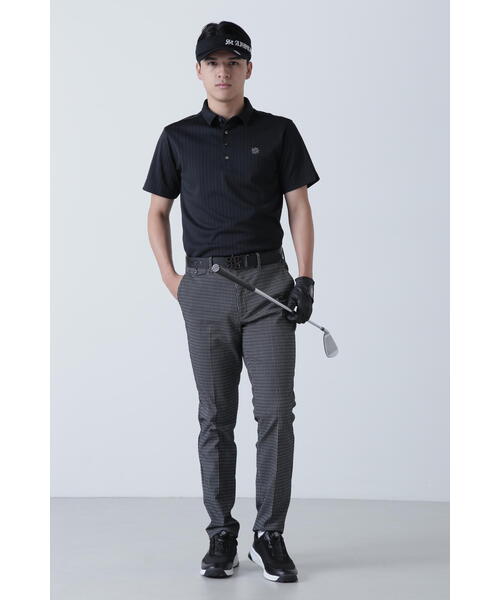 セール】【St ANDREWS】ストライプ半袖ポロシャツ (MENS
