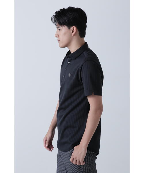 セール】【St ANDREWS】ストライプ半袖ポロシャツ (MENS