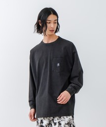 brknhome（ブロークンホーム）の「【BRKNHOME/ブロークンホーム】クルーネック ポケット付き ロンT（Tシャツ/カットソー）」
