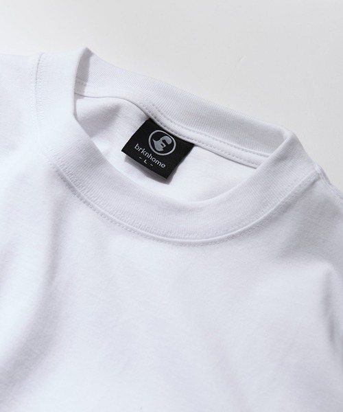 【BRKNHOME/ブロークンホーム】×【ZERO STAIN/ゼロステイン】コラボ 上下切り替え クルーネック Ｔシャツ