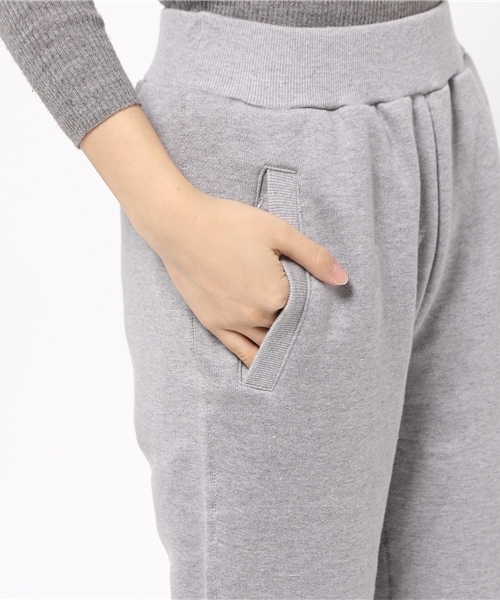 qualite(カリテ)の「起毛裏毛ステッチシーマーパンツ(その他パンツ・レディース・キャメル/ライトグレー・2/1)」の9枚目の写真