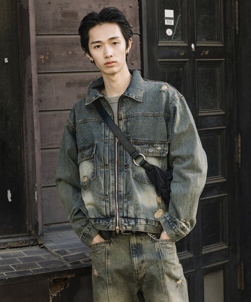 McGREGOR（マックレガー）の「McGREGOR MODERN/マックレガーモダン トラッカージップブルゾン（ブルゾン・メンズ・ブルー/ブラウン/ダークブラウン・MEDIUM/LARGE）」の10枚目の写真