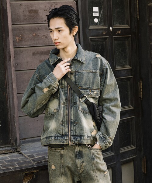 McGREGOR（マックレガー）の「McGREGOR MODERN/マックレガーモダン トラッカージップブルゾン（ブルゾン・メンズ・ブルー/ブラウン/ダークブラウン・MEDIUM/LARGE）」の11枚目の写真