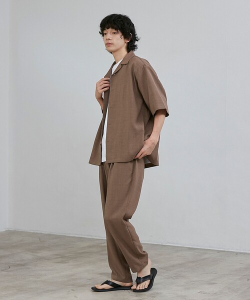 coen(コーエン)の「リネンライクイージーパンツ(その他パンツ・メンズ・ダークグレー/ナチュラル/ブラウン/コバルトブルー・S/M/L/XL)」の14枚目の写真