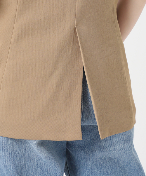 Spick & Span（スピックアンドスパン）の「《追加》PEカルゼVカラージレ（ベスト・レディース・ベージュ/ブラック・FREE）」の20枚目の写真