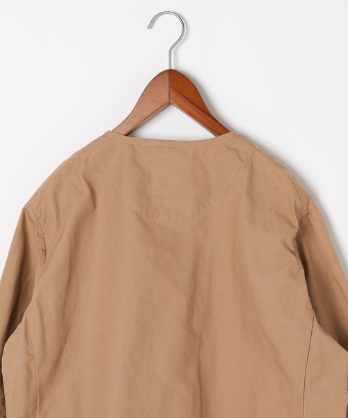 DANTON（ダントン）の「【DANTON(ダントン)】ノーカラージャケット（ノーカラージャケット・レディース・チャコール/ベージュ・MEDIUM）」の5枚目の写真