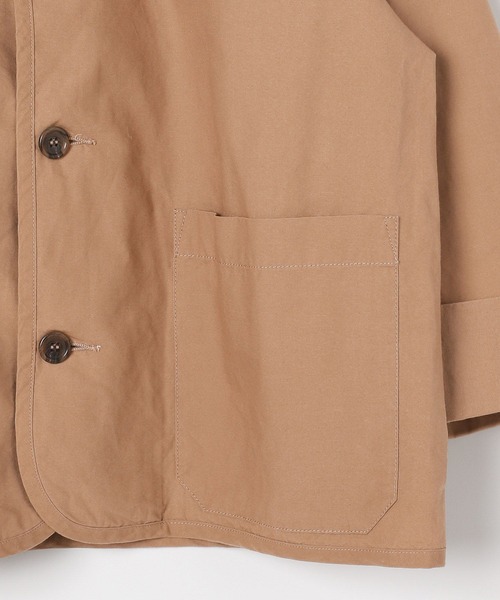 DANTON（ダントン）の「【DANTON(ダントン)】ノーカラージャケット（ノーカラージャケット・レディース・チャコール/ベージュ・MEDIUM）」の6枚目の写真