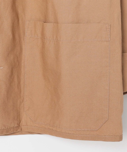 DANTON（ダントン）の「【DANTON(ダントン)】ノーカラージャケット（ノーカラージャケット・レディース・チャコール/ベージュ・MEDIUM）」の7枚目の写真