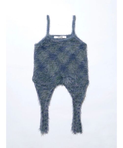 VEQUM（VEQUM）の「【VEQUM】MIXTURE HALTER KNIT（ニット/セーター・レディース・ブルー/ブラウン/ベージュ・FREE）」の11枚目の写真