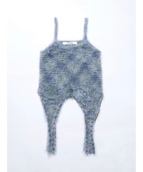 VEQUM（VEQUM）の「【VEQUM】MIXTURE HALTER KNIT（ニット/セーター・レディース・ブルー/ブラウン/ベージュ・FREE）」の12枚目の写真