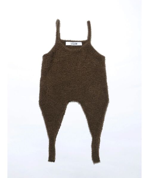 VEQUM（VEQUM）の「【VEQUM】MIXTURE HALTER KNIT（ニット/セーター・レディース・ブルー/ブラウン/ベージュ・FREE）」の13枚目の写真