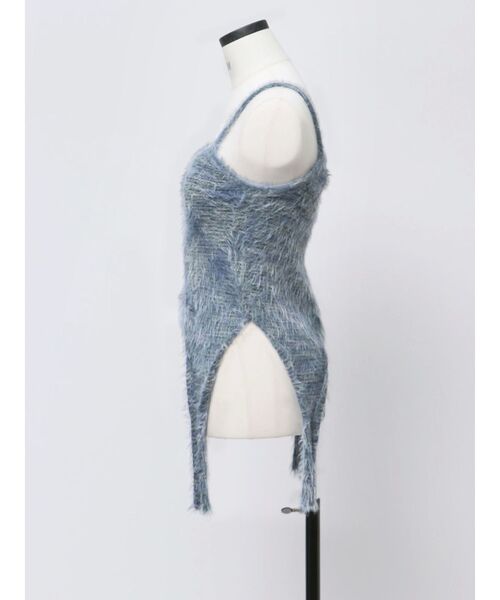 VEQUM（VEQUM）の「【VEQUM】MIXTURE HALTER KNIT（ニット/セーター・レディース・ブルー/ブラウン/ベージュ・FREE）」の5枚目の写真