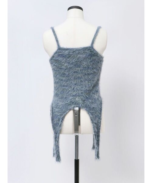VEQUM（VEQUM）の「【VEQUM】MIXTURE HALTER KNIT（ニット/セーター・レディース・ブルー/ブラウン/ベージュ・FREE）」の6枚目の写真