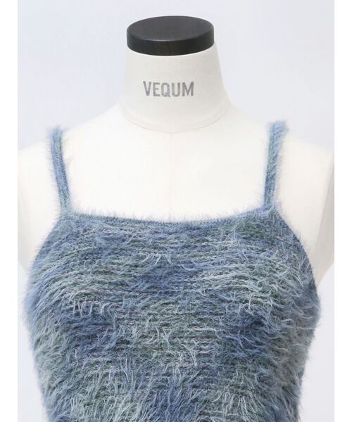VEQUM（VEQUM）の「【VEQUM】MIXTURE HALTER KNIT（ニット/セーター・レディース・ブルー/ブラウン/ベージュ・FREE）」の7枚目の写真