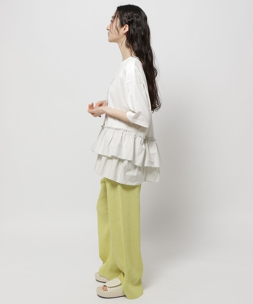 niko and...（ニコアンド）の「DRYクシュイージーパンツ（その他パンツ・レディース・ブラック/ブルー/ホワイト/ライトグレー/チャコール/ベージュ/イエロー/パープル/ダークグレー/ライトベージュ・MEDIUM/LARGE/SMALL）」の18枚目の写真