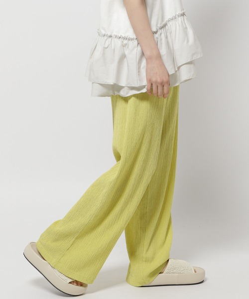 niko and...（ニコアンド）の「DRYクシュイージーパンツ（その他パンツ・レディース・ブラック/ブルー/ホワイト/ライトグレー/チャコール/ベージュ/イエロー/パープル/ダークグレー/ライトベージュ・MEDIUM/LARGE/SMALL）」の19枚目の写真