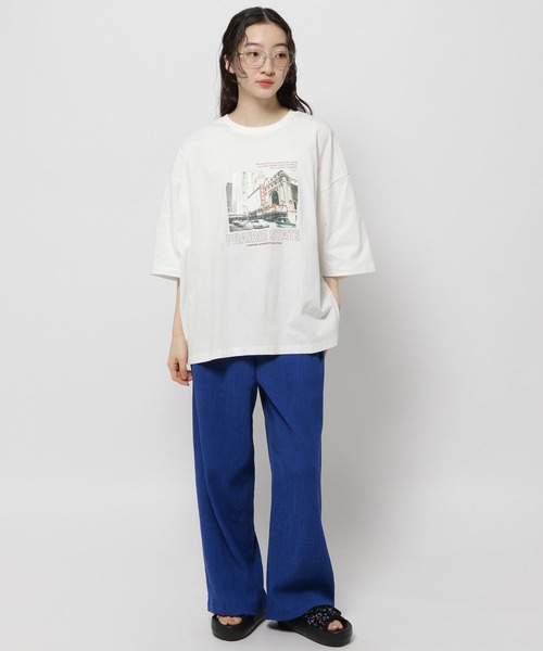 niko and...（ニコアンド）の「DRYクシュイージーパンツ（その他パンツ・レディース・ブラック/ブルー/ホワイト/ライトグレー/チャコール/ベージュ/イエロー/パープル/ダークグレー/ライトベージュ・MEDIUM/LARGE/SMALL）」の20枚目の写真