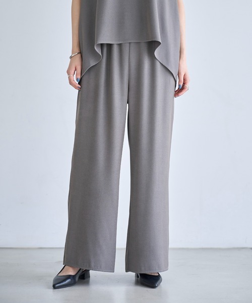 meilmada（メイルマダ）の「ツイルイージーパンツ（スラックス・レディース・ベージュ/ネイビー/グレー・FREE）」の2枚目の写真