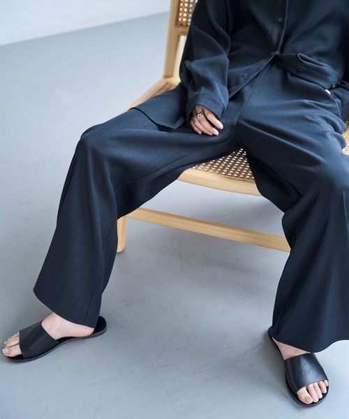 meilmada（メイルマダ）の「ツイルイージーパンツ（スラックス・レディース・ベージュ/ネイビー/グレー・FREE）」の15枚目の写真