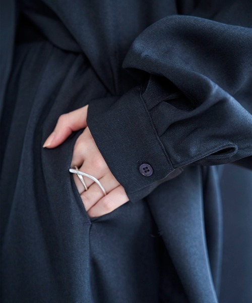 meilmada（メイルマダ）の「ツイルイージーパンツ（スラックス・レディース・ベージュ/ネイビー/グレー・FREE）」の4枚目の写真